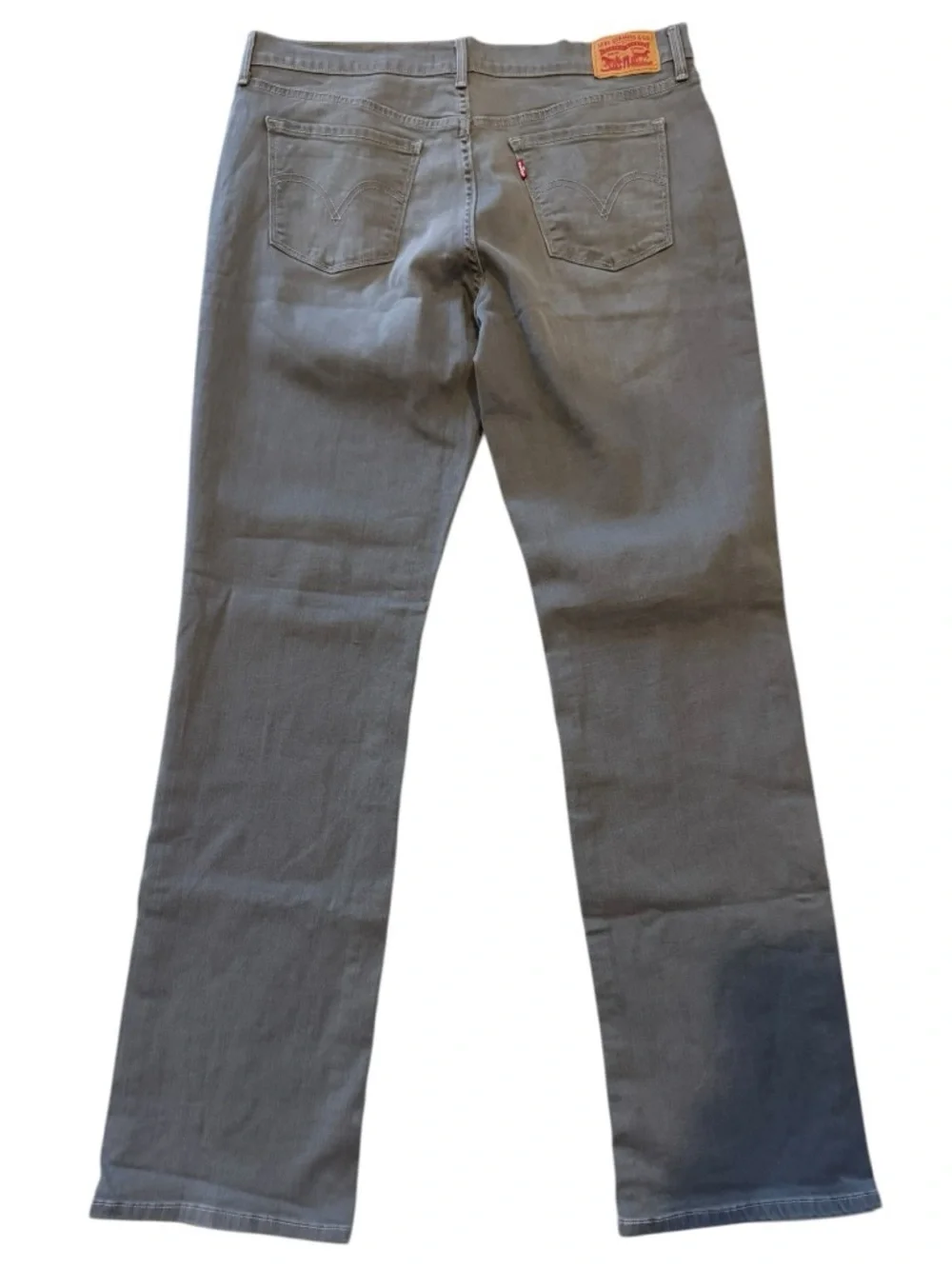 Levi’s 505 Straight Women’s Gray Jeans 31x32 Stretch Denim Mid Rise Classic Fit - Picture 3 of 9